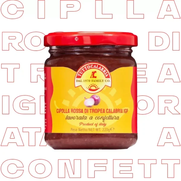 джем из красного лука тропеа калабрия igp 220г джем из красного лука тропеа калабрия igp 220г