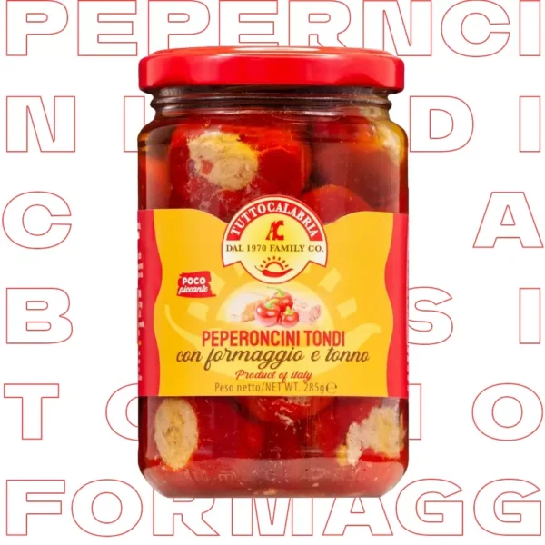 tuunikala ja parmesaniga täidetud tšillipiprad 285g