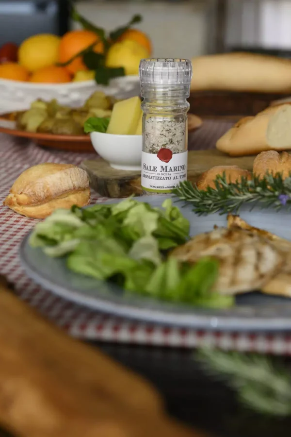 veskis tüümianiga maitsestatud sitsiilia meresool 100g veskis tüümianiga maitsestatud sitsiilia meresool 100g