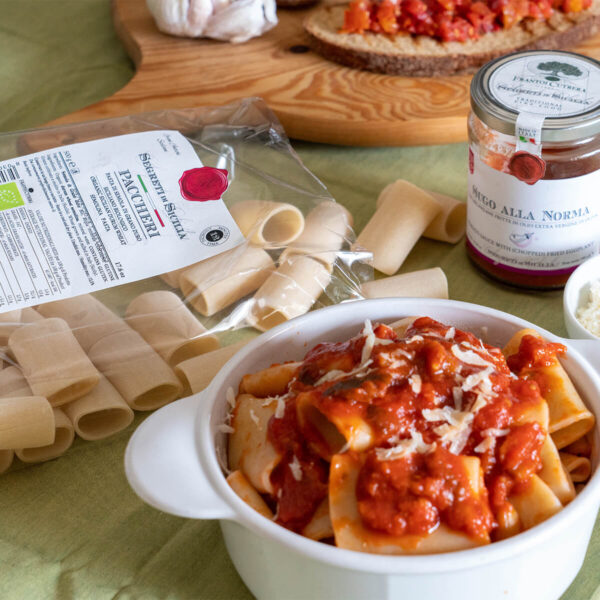 Avaleht paccheri orgaaniline käsitööpasta 500g